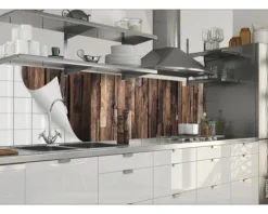 Küchenrückwand mySpotti Splash Rustical Wood Holzoptik 2200 x 600 mm SP-F1-1246