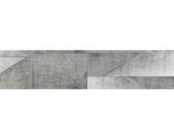 Küchenrückwand mySpotti Splash Concrete Plates Betonwand 2800 x 600 mm SP-F2-1248