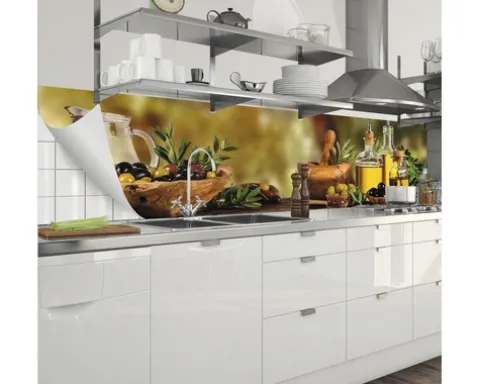 Küchenrückwand mySpotti Splash Domenic Oliven 2200 x 600 mm SP-F1-1823
