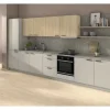 Küchenrückwand Pietra Grigia anthrazit EHW502 / Ellmau Buche EHW2851 2800 x 640 x 9,2 mm