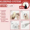 Küchenrollenhalter Wenko Turbo-Loc Gala schwarz + Adapter