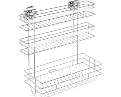 Küchenrollenhalter Wenko Turbo-Loc Trio silber glänzend 5630100