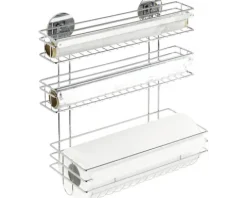 Küchenrollenhalter Wenko Turbo-Loc Trio silber glänzend 5630100