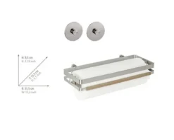 Küchenrollenhalter Wenko Turbo-Loc Premium + Adapter silber/Bambus