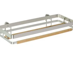 Küchenrollenhalter Wenko Turbo-Loc Premium + Adapter silber/Bambus