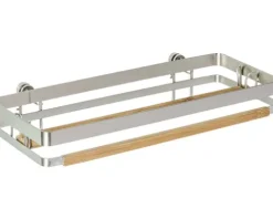 Küchenrollenhalter Wenko Vacuum-Loc Premium silber/Bambus