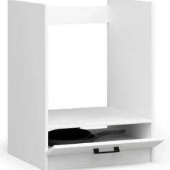 Küchenschrank AKORD OLIWIA modular S60 Unterschrank für Backofen Weiß 60 cm Tür Regal B60 x H82 x T55 cm
