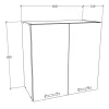 Küchenschrank B. 60 cm Hängeschrank Küche Esilo