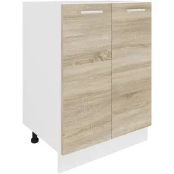 Küchenschrank B 60 cm Unterschrank Drehtüren Esilo