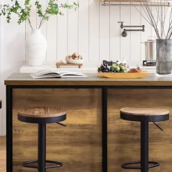 Küchenschrank mit Sideboard und Vitrine im Industriedesign KNL01-F