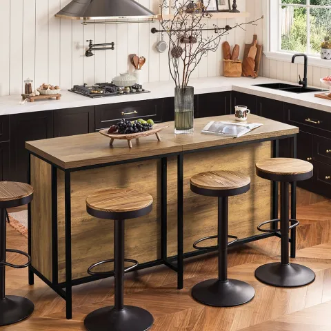 Küchenschrank mit Sideboard und Vitrine im Industriedesign KNL01-F