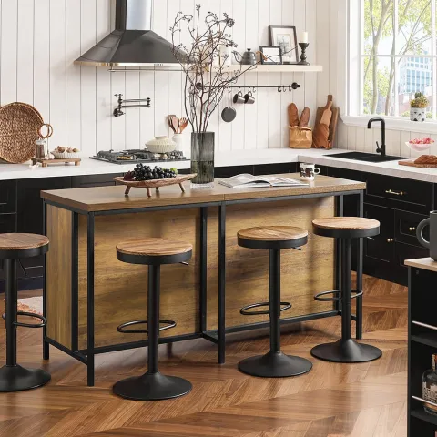 Küchenschrank mit Sideboard und Vitrine im Industriedesign KNL01-F