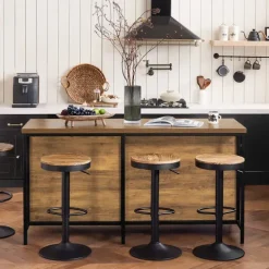 Küchenschrank mit Sideboard und Vitrine im Industriedesign KNL01-F