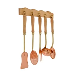 Küchenset, Kochbesteck set - Mit Holzhalter