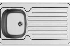Küchenspüle 100x60cm Auflagespüle International für 45cm Schrank Abtropffläche