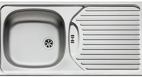 Küchenspüle 86x43,5cm Edelstahl Einbauspüle CA1 Abtropffläche ab 50cm Schrank