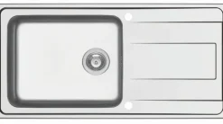 Küchenspüle 100x50cm Einbauspüle Alea 60cm Unterschrank Küche sehr großes Becken