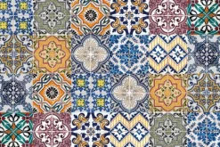 Küchen Spritzschutz | Küchenrückwand | Alu-DiBond | Fliesenschutz für den Herd und Spüle | Küche | Küchenfliesen | Fliesenspiegel | Rückwand, Größe: 60 x 40 x 0.3 cm Küchenrückwand und Spritzschutz Mosaikmuster