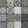 Küchen Spritzschutz | Küchenrückwand | Alu-DiBond | Fliesenschutz für den Herd und Spüle | Küche | Küchenfliesen | Fliesenspiegel | Rückwand, Größe: 60 x 40 x 0.3 cm Küchenrückwand und Spritzschutz Grau Braun Fliesen