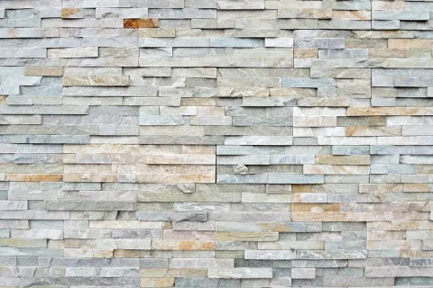 Küchen Spritzschutz | Küchenrückwand | Alu-DiBond | Fliesenschutz für den Herd und Spüle | Küche | Küchenfliesen | Fliesenspiegel | Rückwand, Größe: 60 x 40 x 0.3 cm Küchenrückwand und Spritzschutz Steinmauer Hellgrau