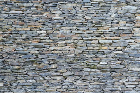 Küchen Spritzschutz | Küchenrückwand | Alu-DiBond | Fliesenschutz für den Herd und Spüle | Küche | Küchenfliesen | Fliesenspiegel | Rückwand, Größe: 60 x 40 x 0.3 cm Küchenrückwand und Spritzschutz Steinmauer
