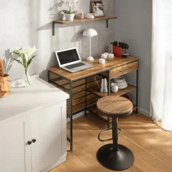 Küchenwagen mit Arbeitsplatte, Schublade und Rollen im Vintage-Design FSB71-PF