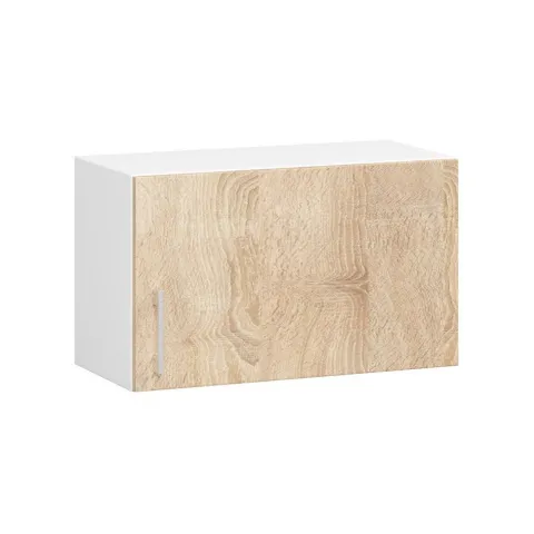 Küchenzeile LIMA 2.4m Modulares Weiß 240 cm 11 Türen 1 Schublade Front Sonoma Eiche B240xH203xT44,5 cm