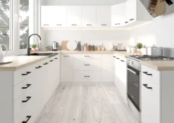 Küchenzeile OLIWIA 2.4m Modulares Beton 240 cm 11 Türen 1 Schublade B240xH203xT46 cm