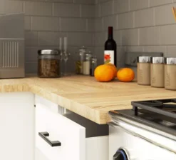 Küchenzeile OLIWIA 3.0m Modulares Weiß 300 cm 11 Türen 1 Schublade B300xH203xT46 cm