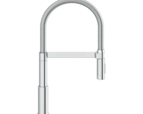 KEO Küchenarmatur flexibel mit Brause CAI CoolStart Schnellmontage von Unten "Quickfix" chrom