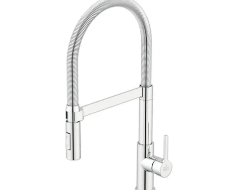 KEO Küchenarmatur flexibel mit Brause CAI CoolStart Schnellmontage von Unten "Quickfix" chrom
