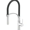 KEO Küchenarmatur flexibel PANI CoolStart und Schnellmontage von Unten "Quickfix" chrom