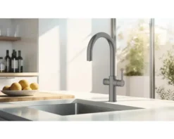 KEO Küchenarmatur für Sprudel SØDA gun metal matt ohne Systembox und Filter