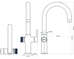 KEO Küchenarmatur für Sprudel SØDA chrom ohne Systembox und Filter