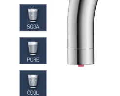 KEO Küchenarmatur für Sprudel SØDA chrom ohne Systembox und Filter