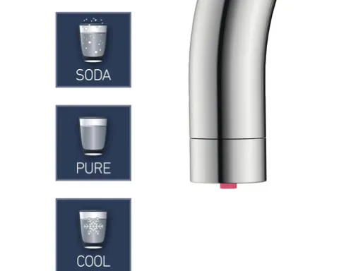KEO Küchenarmatur für Sprudel SØDA chrom ohne Systembox und Filter