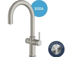 KEO Küchenarmatur für Sprudel SØDA edelstahl matt ohne Systembox und Filter
