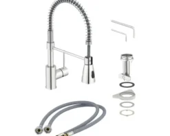 KEO Küchenarmatur mit Brause Einhebel Küchenarmatur ILMA CoolStart und Schnellmontage von Oben 