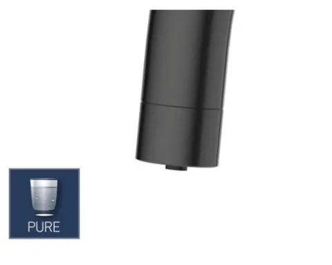 KEO Küchenarmatur mit Filterfunktion NOA schwarz matt ohne Filter
