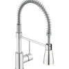 KEO Küchenarmatur Niederdruckarmatur mit Brause flexibel ILMA chrom