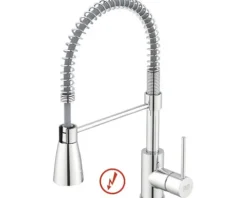 KEO Küchenarmatur Niederdruckarmatur mit Brause flexibel ILMA chrom