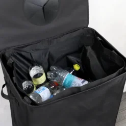 KESPER Flaschenbox 41 x 33 x 72 cm Polyester schwarz Pfandflaschen Aufbewahrung