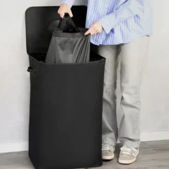KESPER Flaschenbox 41 x 33 x 72 cm Polyester schwarz Pfandflaschen Aufbewahrung