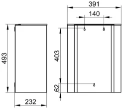 Keuco Abfallsammler Plan Wandmodell Chrom-finish