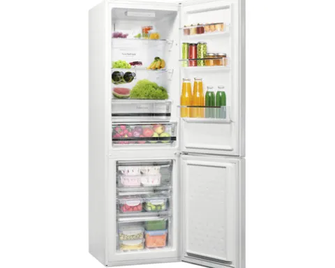 Kühlgefrierkombination Amica KGCN 387 110 W BxHxT 54 x 170 x 57.6 cm Kühlteil 161 l Gefrierteil 70 l