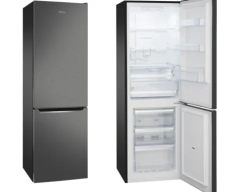 Kühlgefrierkombination Amica KGCN 387 110 W BxHxT 54 x 170 x 57.6 cm Kühlteil 161 l Gefrierteil 70 l
