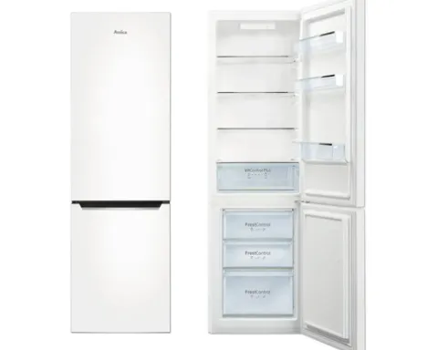 Kühlgefrierkombination Amica KGCL 387 150 W BxHxT 54 x 176 x 55 cm Kühlteil 187 l Gefrierteil 75 l