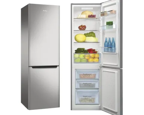 Kühlgefrierkombination Amica KGCL 387 150 E BxHxT 54 x 178 x 55 cm Kühlteil 187 l Gefrierteil 75 l