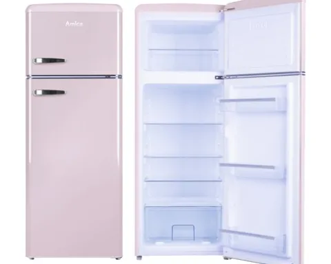 Kühlgefrierkombination Amica KGC 15636 P BxHxT 55 x 144 x 61.5 cm Kühlteil 162 l Gefrierteil 44 l