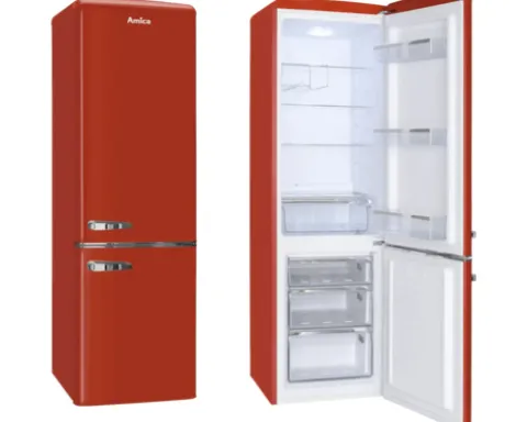 Kühlgefrierkombination Amica KGCN 387 100 R BxHxT 55 x 181 x 61.5 cm Kühlteil 181 l Gefrierteil 63 l